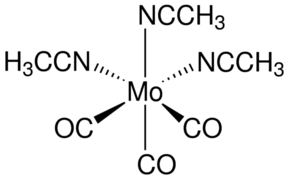 Tris(acetonitrile)tricarbonylmolybdenum - CAS:15038-48-9 - Mo(CO)3(MeCN)3, Tris(acetonitrile) molybdenum tricarbonyl, Acetonitrile, methanone, molybdenum